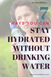 Stay hydrated to avoid comfort foods