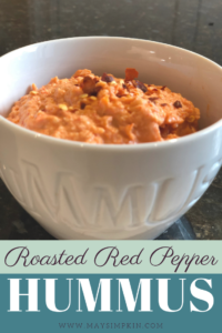 red roasted pepper hummus