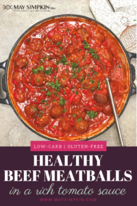 gluten free and low-carb meatballs