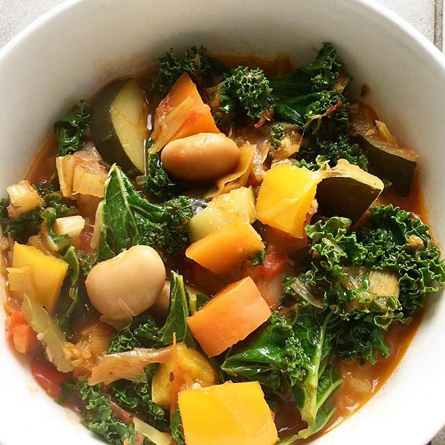 A warming bowl of soup; a delicious healthy lunch choice