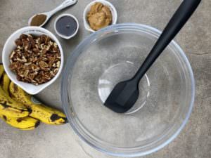 Healthy Banana Bread Granola ingredients
