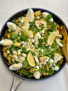 Healthy Quinoa & Cauliflower Rice Kedgeree is easy with a lock down food delivery
