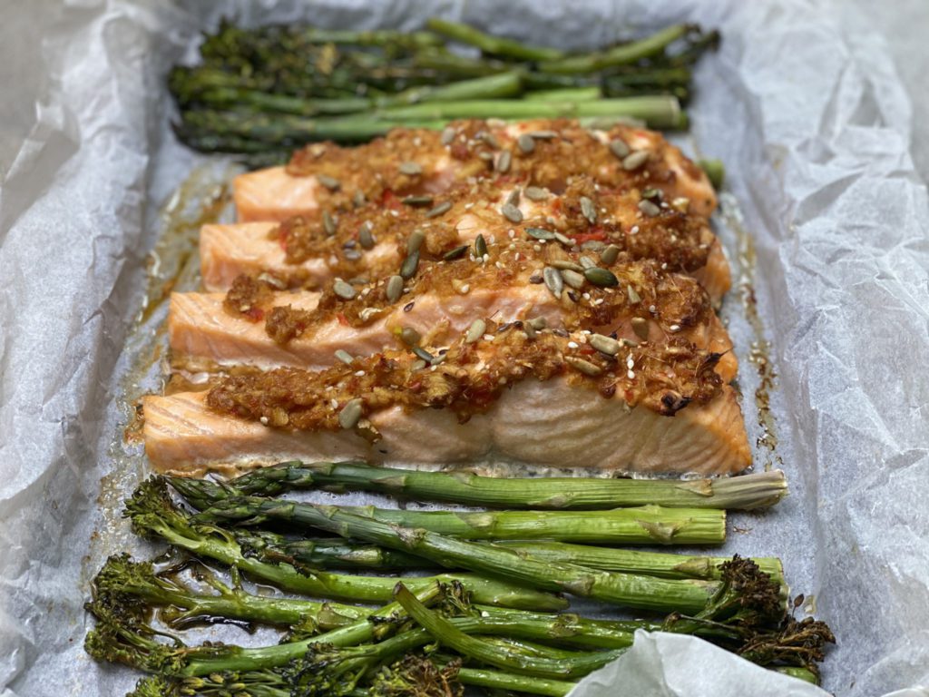 Easy Healthy Baked Asian Salmon
