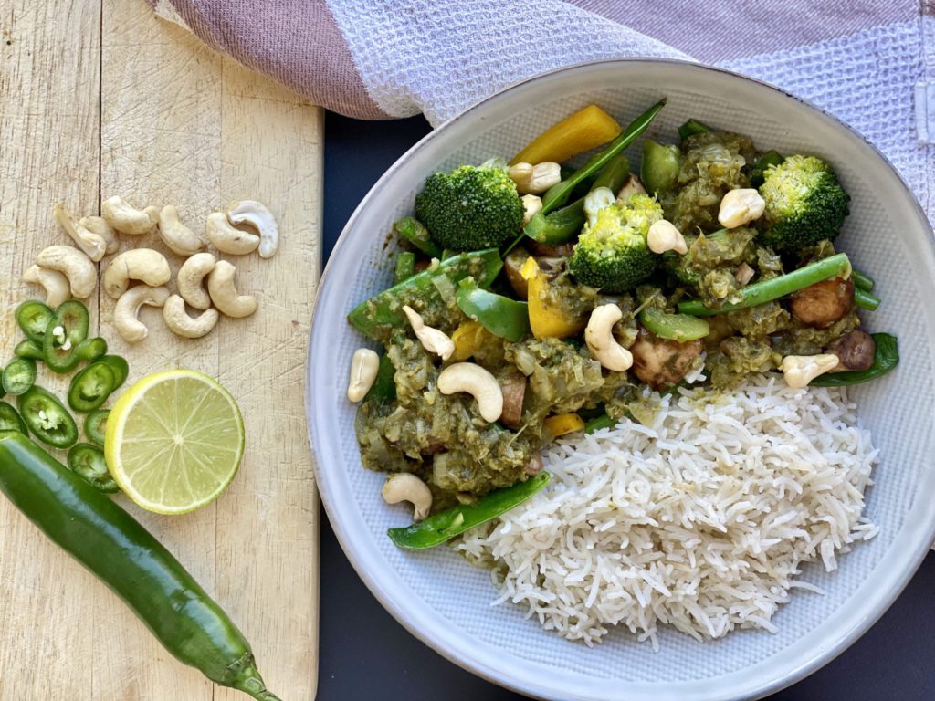 The tastiest Vegan Thai Green Curry from May Simpkin