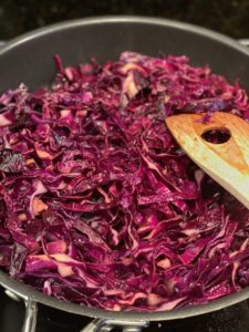 Festive sides; balsamic red cabbage from May Simpkin