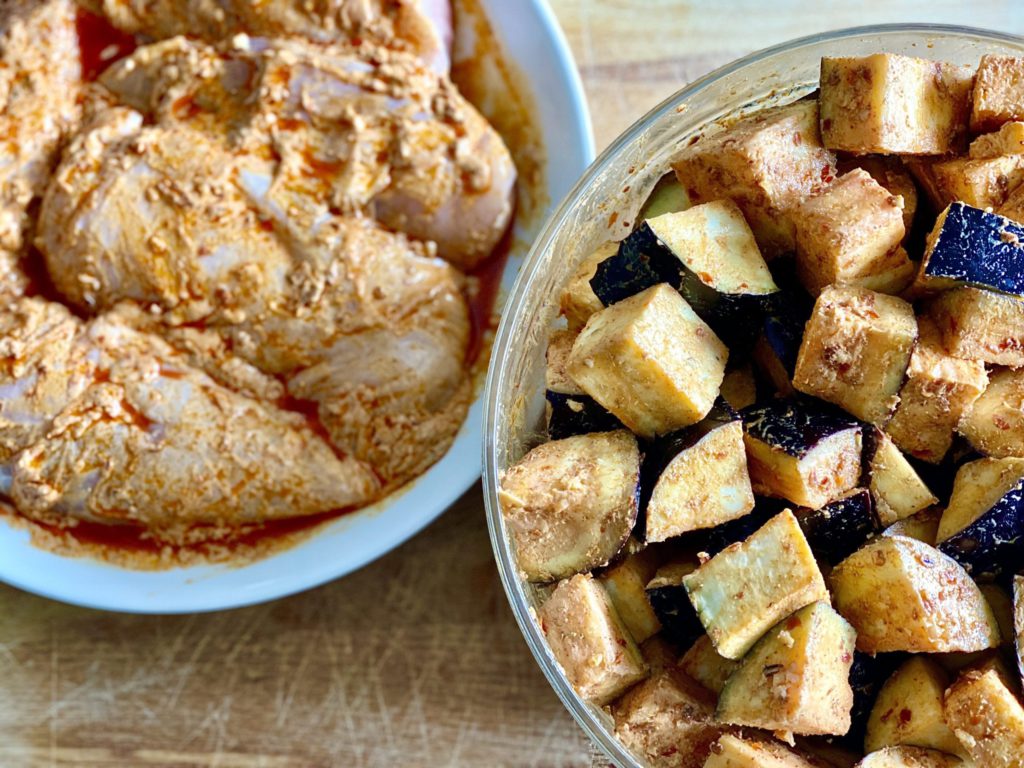 Harissa Chicken and Aubergine May Simpkin