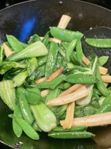 Asian Noodle soup with Stir Fry Vegetables