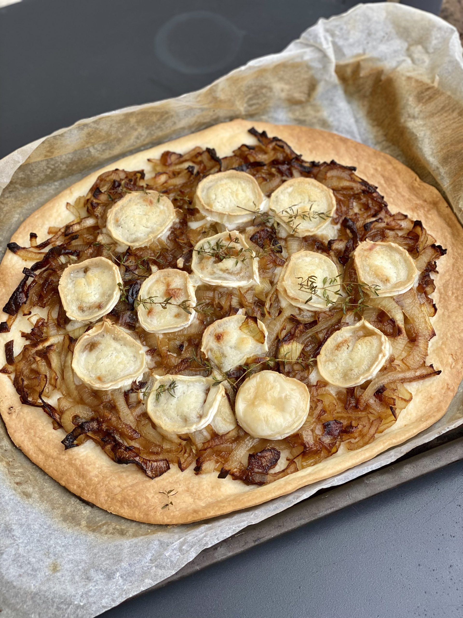 Balsamic Onion and Goat's Cheese Tart from May Simpkin