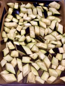 Aubergine for Vegetable Tamarind Curry - May Simpkin Nutritionist