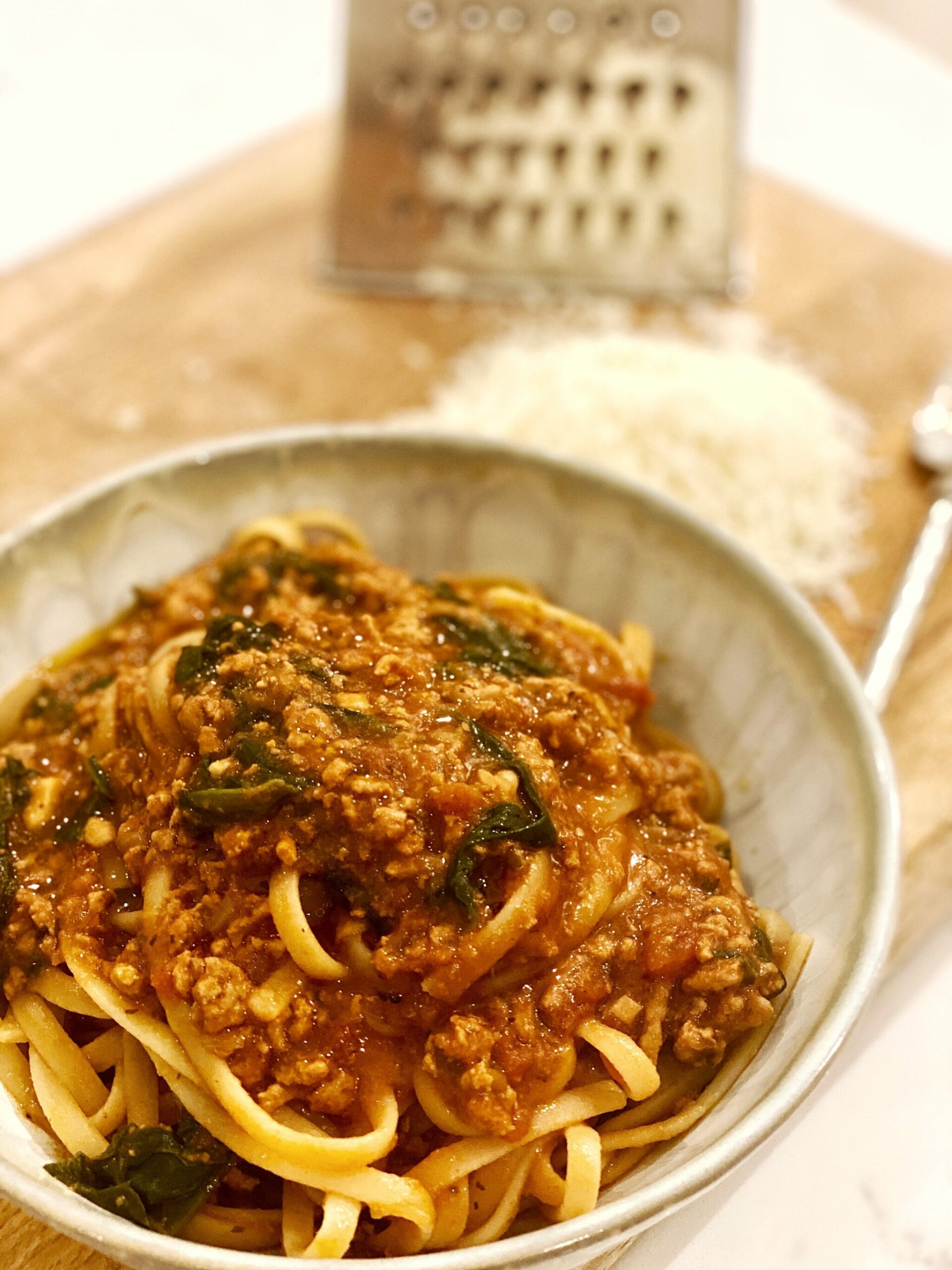 Pork mince bolognese, May Simpkin nutritionist